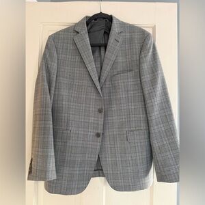Black Brown 1826 Grey Plaid Sport Coat